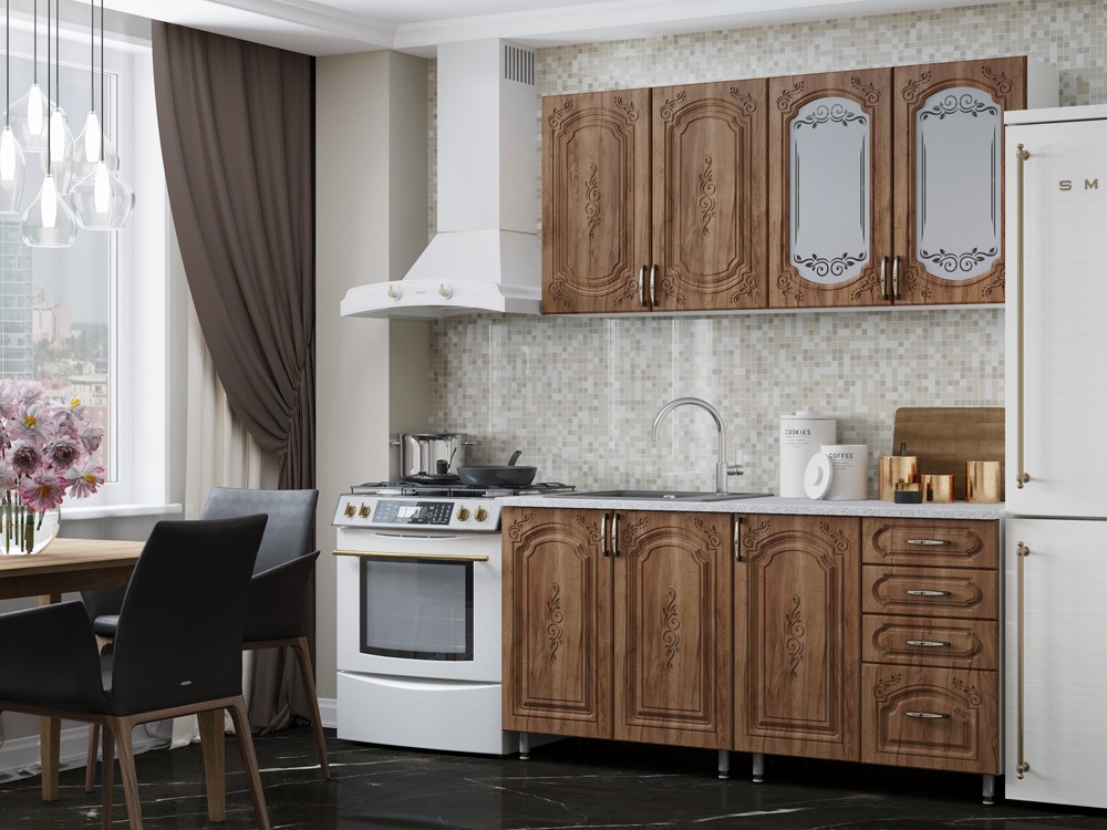 Кухонный Гарнитур Браво МДФ 1600 мм