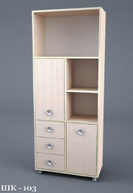 Шкаф Марс ШК-103 Дуб Белфорт (Ш-800 x В-1920 x Г-360 мм)