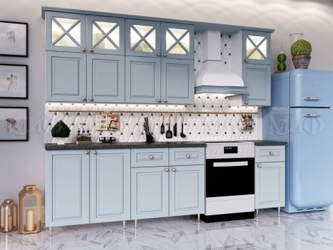 Кухонный Гарнитур Кармен New  №4 МДФ 2000 мм (Высота верхних ящиков 900 мм)