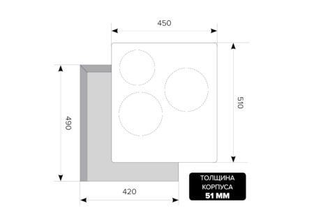 Индукционная варочная поверхность EVI 430 BL