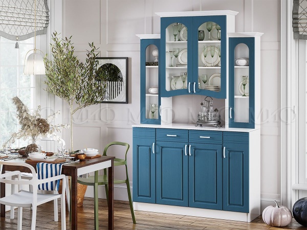 Буфет Кармен 4-х Створчатый МДФ (Ш-1400  x Г-400 х В-2250 мм)/Разные Цвета