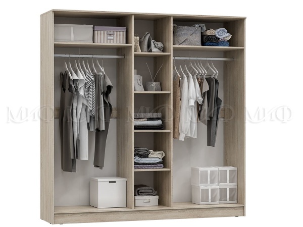 Шкаф 5-ти Створчатый Марго МДФ (Ш-2000 x В-2016 x Г-520 мм)/Разные Цвета