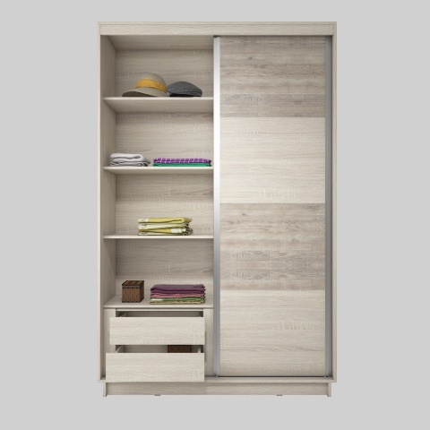 Шкаф-Купе Гринвуд Дуб Сонома (Ш-1200/1400/1600/2000 мм x В-2196 x Г-586 мм)